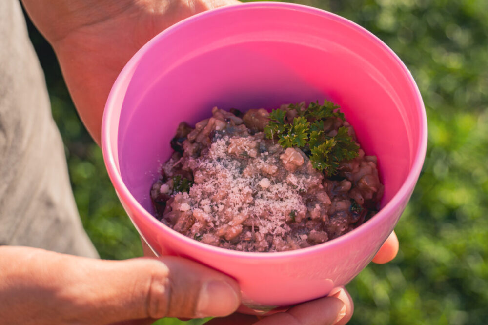 Champignon Risotto mit Petersilie - The Veggie Camper